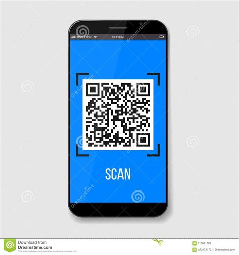 Creative Vector Illustration of Phone Mobile QR Codes, Packaging Labels, Bar Code on Stickers ...