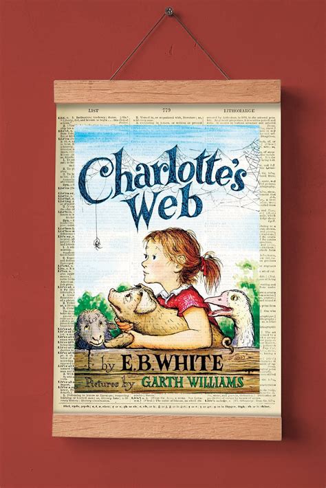 Charlotte's Web by E.b.white, Printable Book Cover, Literary Poster ...