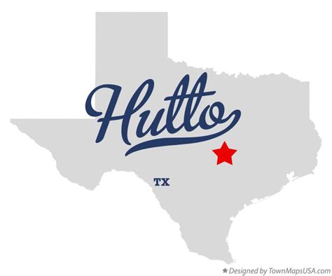 Map of Hutto, TX, Texas