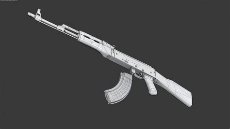 3D model AKM AK47 VR / AR / low-poly MAX OBJ FBX MTL TGA - CGTrader.com