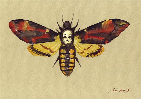 Death Head Hawk Moth Painting by Juan Bosco