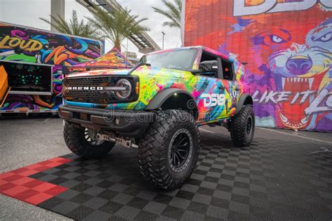 Ford Bronco during SEMA Show at Las Vegas Convention Center Editorial Stock Photo - Image of ...