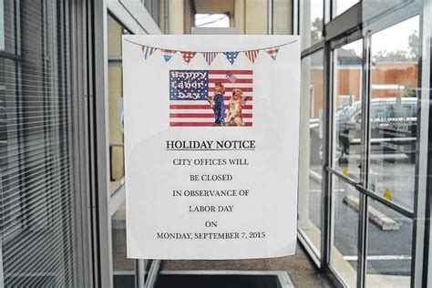 Offices closing for Labor Day | Newberry Observer