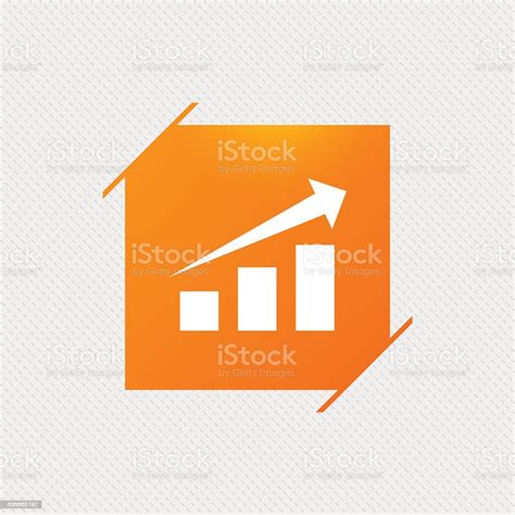 Chart With Arrow Sign Success Diagram Symbol Stock Illustration ...