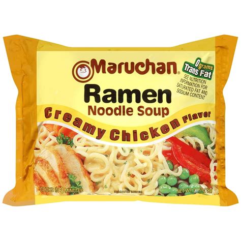 (24 Packs) Maruchan Creamy Chicken Instant Ramen, 3 oz - Walmart.com - Walmart.com