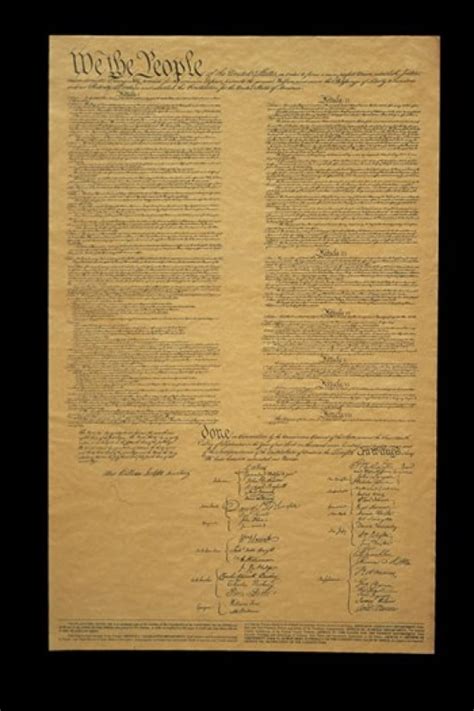 The Original United States Constitution Poster Print (8 x 10) - Walmart.com