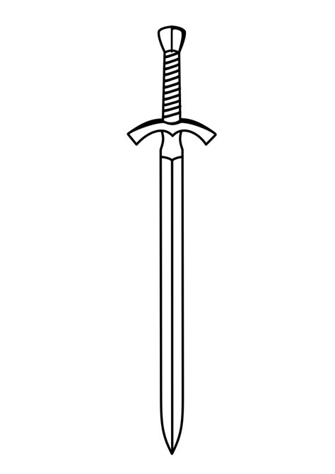 Black and White Sword Clip Art Image - ClipSafari