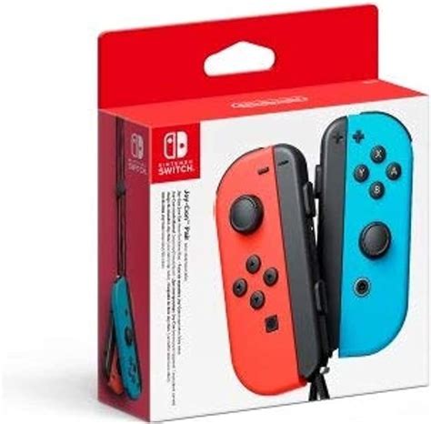 Nintendo Switch Joy-Con Controller Pair (Neon Red/Neon Blue) : Amazon ...