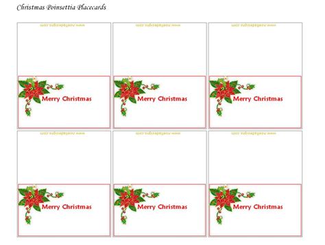 Free+Printable+Christmas+Place+Cards | Free place card template, Place ...