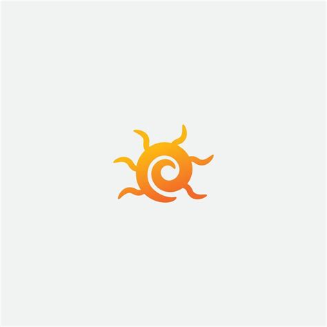 solar logo design vector template 5113849 Vector Art at Vecteezy