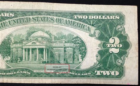 1928 - G $2 Two Dollar Bill Us Currency Note, Circulated, 1928g, Very Fine F - 1508