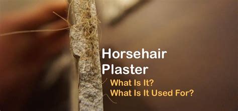 Horsehair Plaster, What Is It? What Is It Used For?