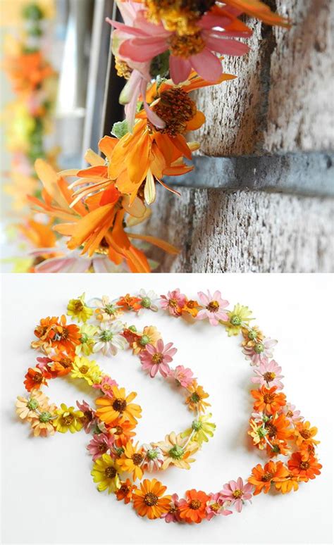 Fall Flower Garland | Flower garlands, Halloween flowers, Fall ...