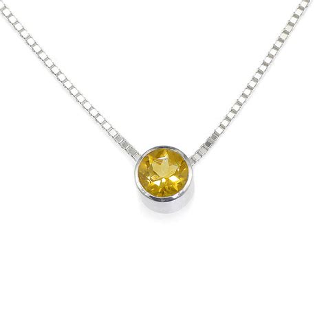 citrine necklace november birthstone by lilia nash jewellery | notonthehighstreet.com