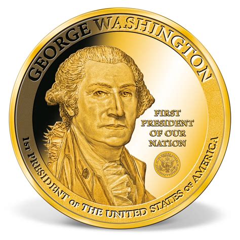 Gigantic George Washington Commemorative Coin | Gold-Layered | Gold ...