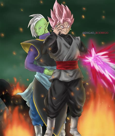 ArtStation - Goku Black And Zamasu (Dragon Ball Super) Finished