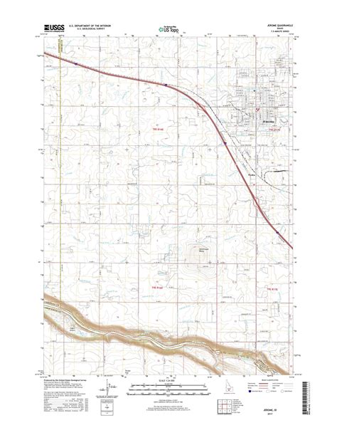 MyTopo Jerome, Idaho USGS Quad Topo Map