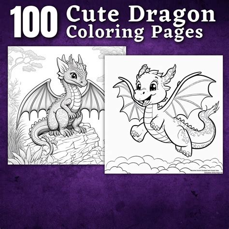 100 Cute Dragon Coloring Pages Printable Coloring Book Coloring Pages ...