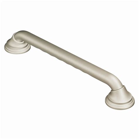 Shop Moen Home Care 24-in Brushed Nickel Grab Bar at Lowes.com