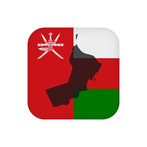 Oman flag, official colors. Vector illustration. 12771772 Vector Art at Vecteezy