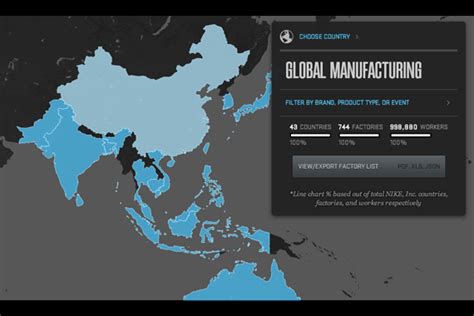 A Map Of Every Nike Factory in the World - SneakerNews.com