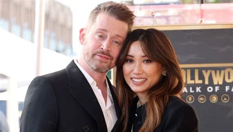 Macaulay Culkin’s ‘wife’ Brenda Song shows off ‘massive’ ring at Kat Dennings’ wedding