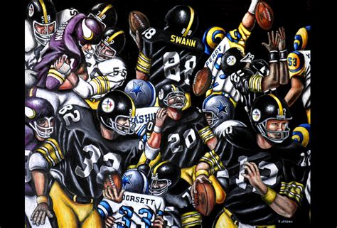 Pittsburgh Steelers Sports Art -- Steelers Superbowl Tribute -- Thomas Jordan Gallery