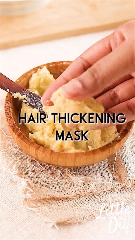 Hair thickening mask [Video] | Homemade hair treatments, Natural hair ...