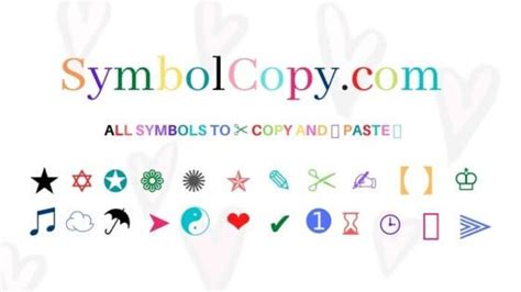 Copy and paste symbols! | A Listly List