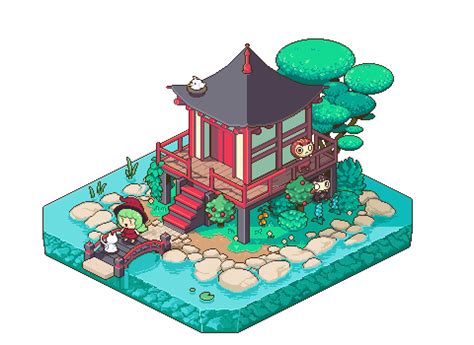 Daruma Shrine | Pixel art characters, Pixel art, Isometric art