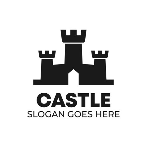 logo template with old castle shape with simple shape 5156042 Vector Art at Vecteezy