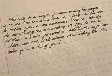 A little sample of my cursive : r/Handwriting