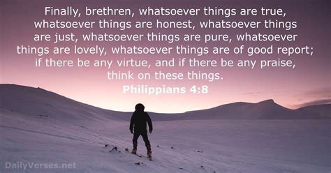 Philippians 4:8 - Bible verse (KJV) - DailyVerses.net