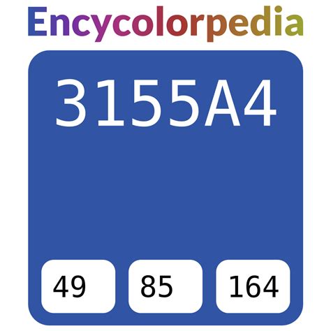 Pantone / PMS 286 U / #3155a4 Hex Color Code, RGB and Paints