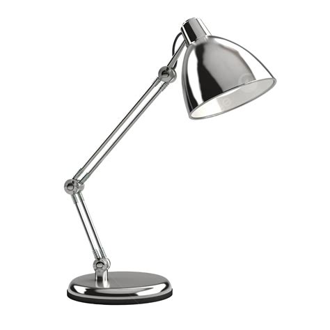 3d Render Desk Lamp Front View, 3d, 3d Illustration, Adjustable PNG Transparent Image and ...