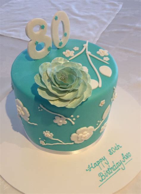 Elegant 80th Birthday Cakes
