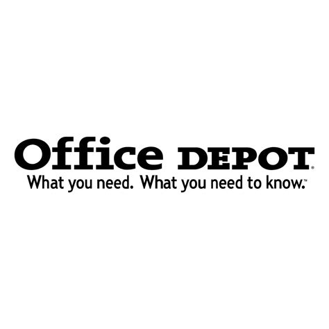 Office Depot Logo Black and White – Brands Logos