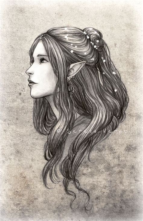 Daughter of the Black Elves by SerenaVerdeArt on deviantART | Elves, Fantasy drawings, Elf drawings