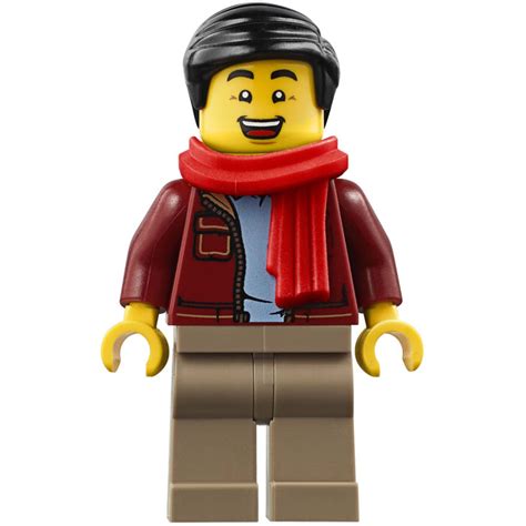 LEGO Man in Dark Red Jacket Minifigure | Brick Owl - LEGO Marketplace