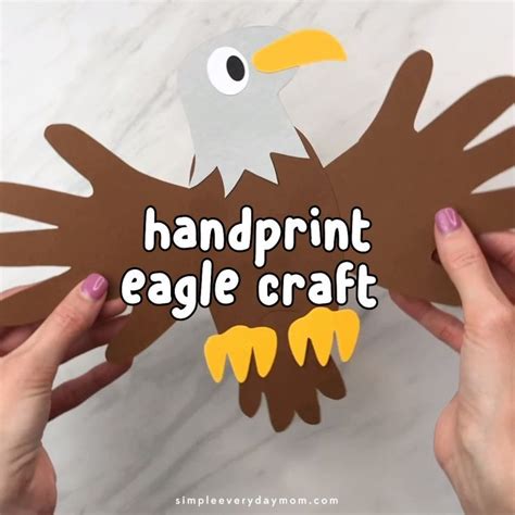 Eagle Handprint Craft For Kids - #Craft #Eagle #HANDPRINT #Kids #summer | Eagle craft, Animal ...