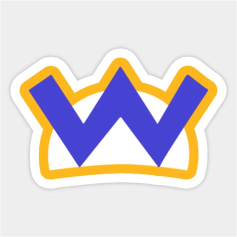 Wario Logo - Wario - Sticker | TeePublic