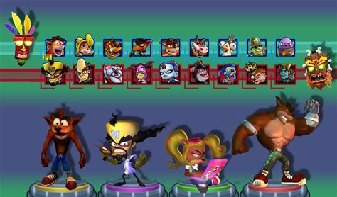 Crash Bash Revamped (Crash Bash Remake) screen of character selection Crash Bash is back, and ...