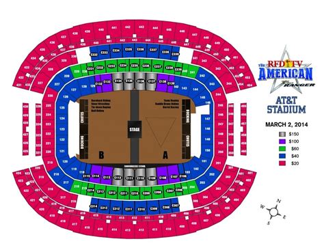 Dallas Cowboys Stadium Seating Diagram - Dallas Cowboys Reveal At T ...