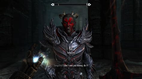 Met Sanguine in Morvunskar while doing Dawnguard quest. : r/skyrim