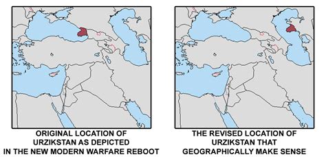 CoD: MW (2019) - Revised Urzikstan's Location by RavenZero-One on DeviantArt