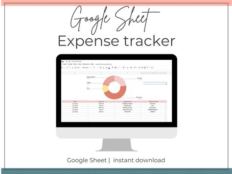 Google Sheets Expense Tracker Spreadsheet Expense Tracker - Etsy