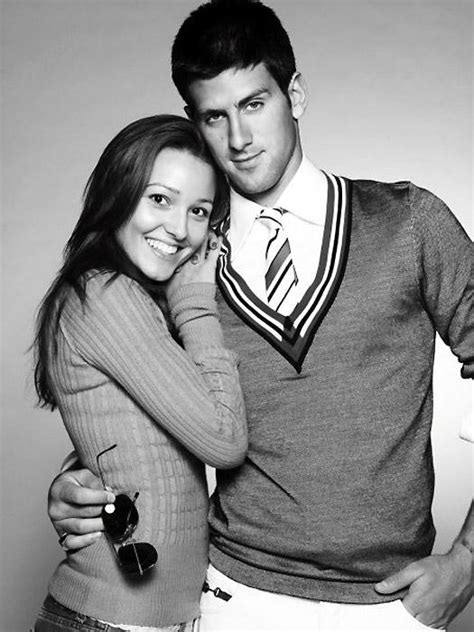 Beautiful B&W: Novak Djokovic and girlfriend