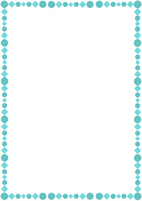 A4 Teal Page Border by whimsinkal on DeviantArt