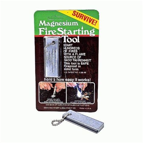 Doan Magnesium Fire Starter Tool | Fire starters, Survival, Camping supplies