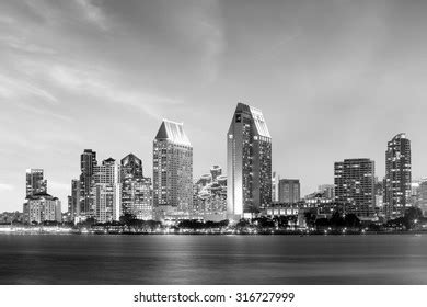 San Diego Skyline Sunset Ca Usa Stock Photo 316727999 | Shutterstock